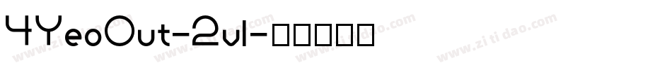 4YeoOut-2vl字体转换