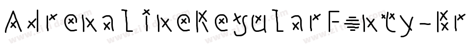 AdrenalineRegularFonty-Brld字体转换