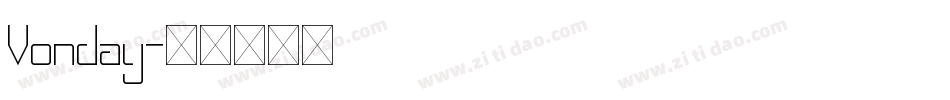 Vonday字体转换