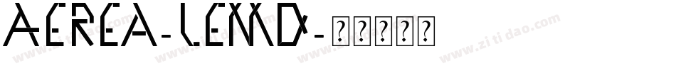 Aerea-leMD字体转换