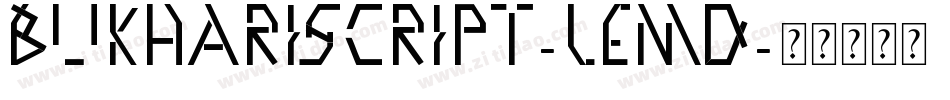 BukhariScript-lemD字体转换