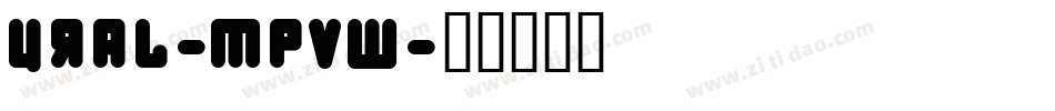 Ural-MpVw字体转换