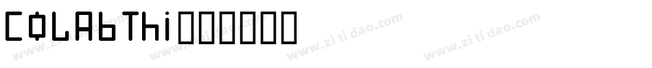 ColabThi字体转换