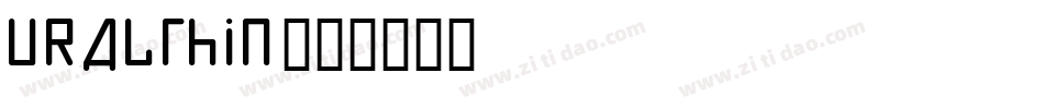 URALthin字体转换