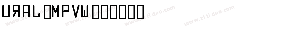 Ural-MpVw字体转换