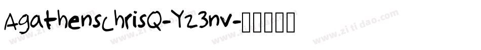 AgathensChrisQ-Yz3nv字体转换
