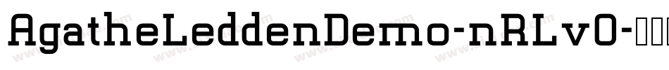 AgatheLeddenDemo-nRLvO字体转换