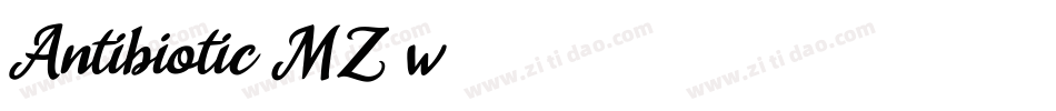 Antibiotic-MZ5w字体转换