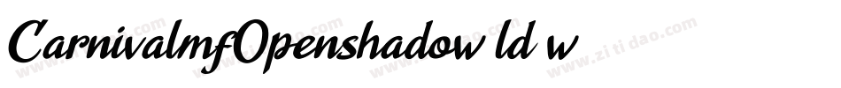 CarnivalmfOpenshadow-ld5w字体转换