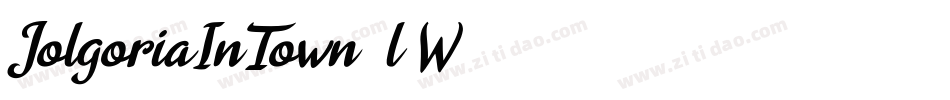 JolgoriaInTown-2l5W字体转换 JolgoriaInTown-2l5W字体转换