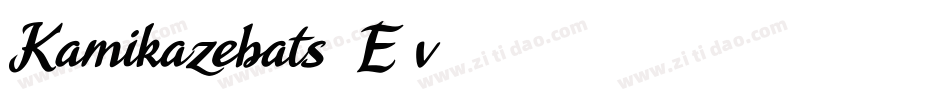 Kamikazebats-2E7v字体转换