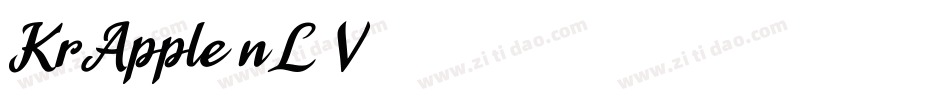 KrApple-nL7V字体转换