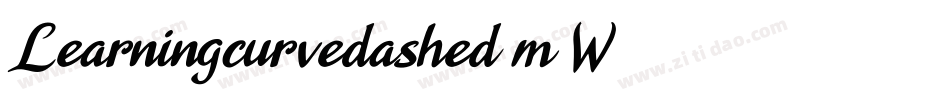 Learningcurvedashed-m5W2字体转换