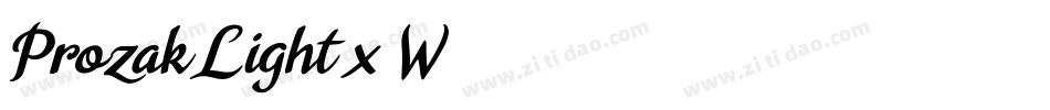 ProzakLight-x5W8字体转换