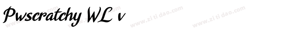Pwscratchy-WL7v字体转换