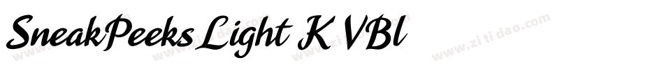 SneakPeeksLight-K7VBl字体转换