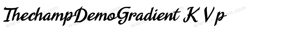 ThechampDemoGradient-K7V2p字体转换