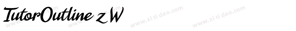 TutorOutline-z5W4字体转换