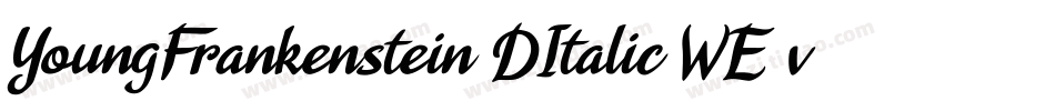YoungFrankenstein3DItalic-WE7v字体转换