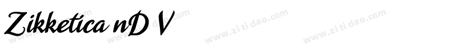 Zikketica-nD7V字体转换
