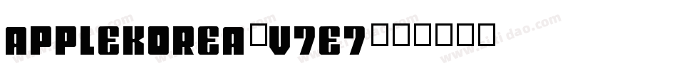 AppleKorea-v7E7字体转换