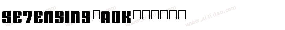 Se7enSins-a0K字体转换