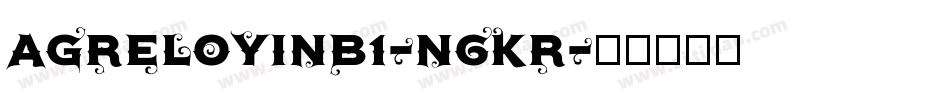 Agreloyinb1-n6KR字体转换