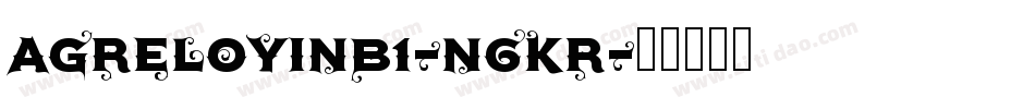 Agreloyinb1-n6KR字体转换