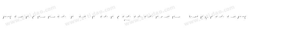 Agreloycturquoise-8MOGA字体转换