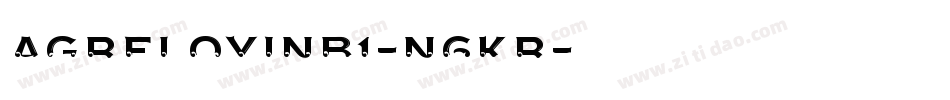 Agreloyinb1-n6KR字体转换