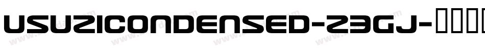 UsuziCondensed-Z3gJ字体转换