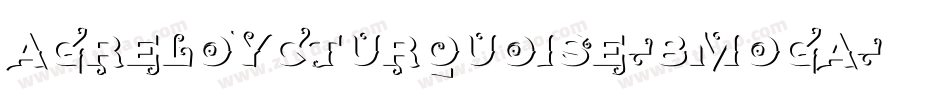 Agreloycturquoise-8MOGA字体转换