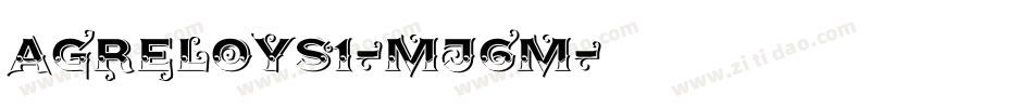 Agreloys1-mJ6m字体转换