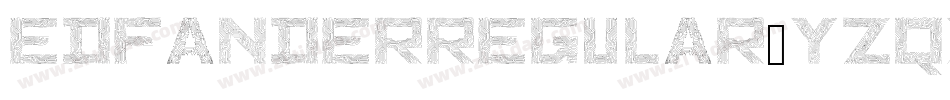 EdfanderRegular-YzqXa字体转换