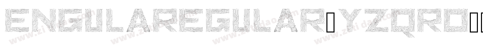 EngulaRegular-YzqRo字体转换