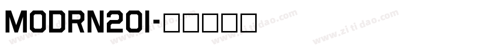 Modrn20i字体转换