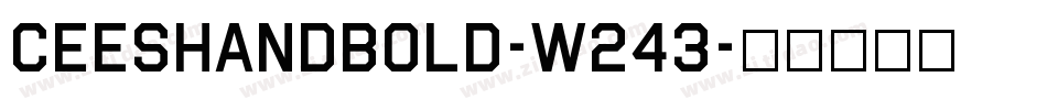 CeesHandBold-w243字体转换