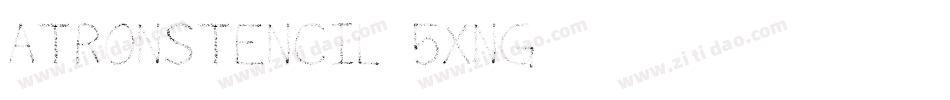 AtronStencil-5XnG字体转换