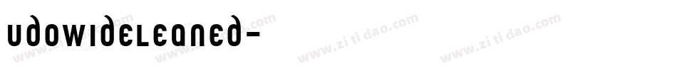 UdoWideLeaned字体转换