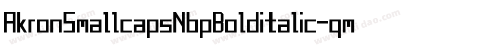AkronSmallcapsNbpBolditalic-qmgq字体转换