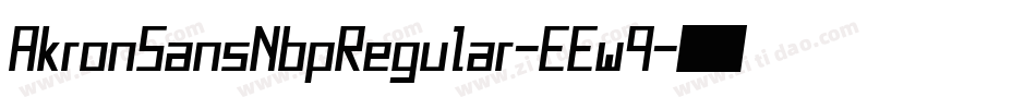 AkronSansNbpRegular-EEw9字体转换