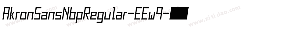 AkronSansNbpRegular-EEw9字体转换
