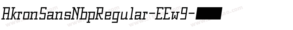 AkronSansNbpRegular-EEw9字体转换