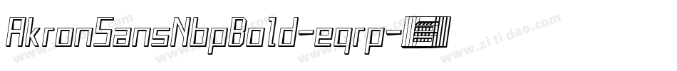 AkronSansNbpBold-eqrp字体转换