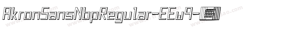 AkronSansNbpRegular-EEw9字体转换