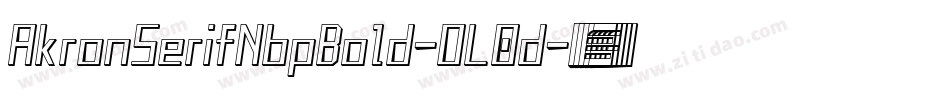 AkronSerifNbpBold-OL0d字体转换