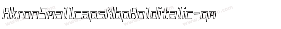 AkronSmallcapsNbpBolditalic-qmgq字体转换
