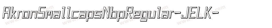 AkronSmallcapsNbpRegular-JELK字体转换