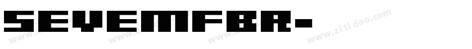 SEVEMFBR字体转换