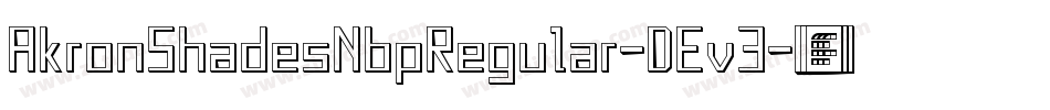 AkronShadesNbpRegular-DEv3字体转换